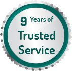 9 Years of Trusted Service